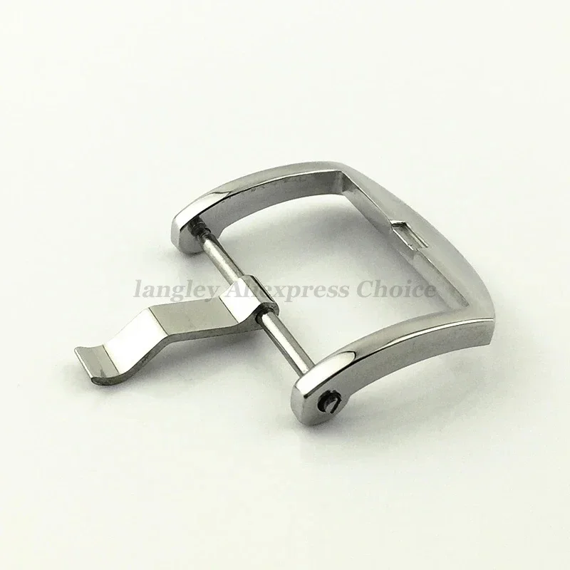 18/20mm 22mm Solid Stainless Steel Buckle for Panerai Polished Matte Clasp Screw Pin Buckle Leather Rubber Watch Strap Accessory