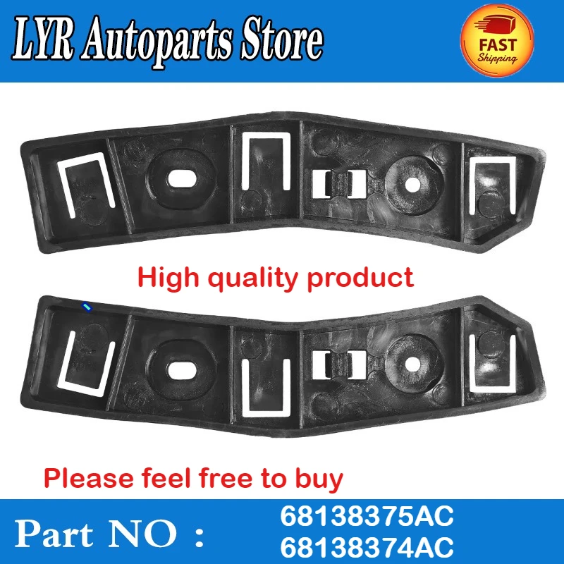 

High quality Fit For 2014-2018 Jeep Cherokee Left or Right Front Upper Bumper Brackets 68138375AC 68138374AC car accessories
