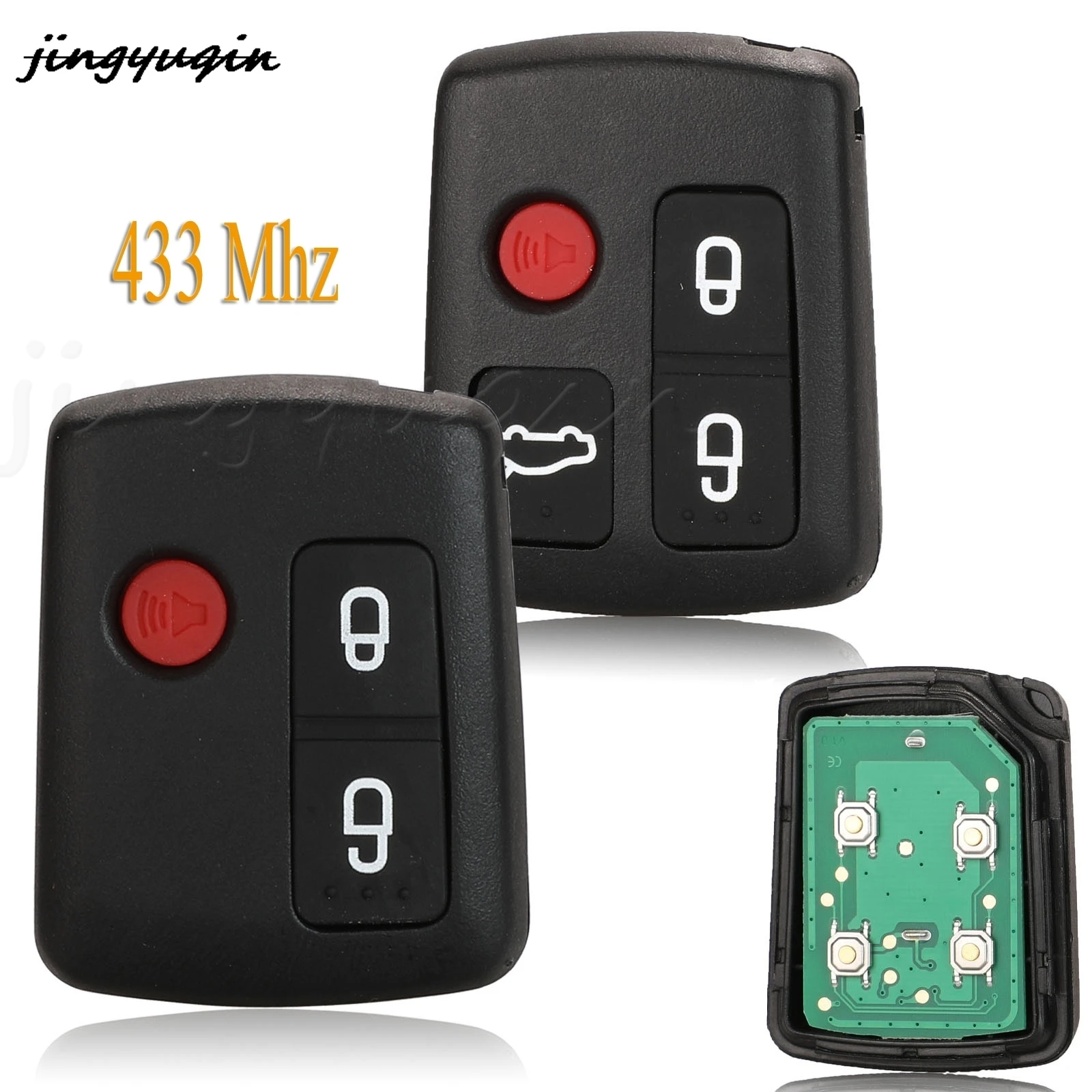 jingyuqin 3/4 Buttons Replacement Smart Remote Car Key Fob 433Mhz For Ford BA BF Falcon SX SY Territory XR6 XR8 FPV