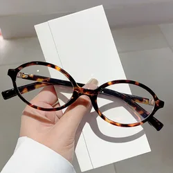 Vintage Anti Blue Light Optical Oval Glasses Women For Men 2024 Luxury Brand Designer Myopia Prescription Eyeglasses Small Frame