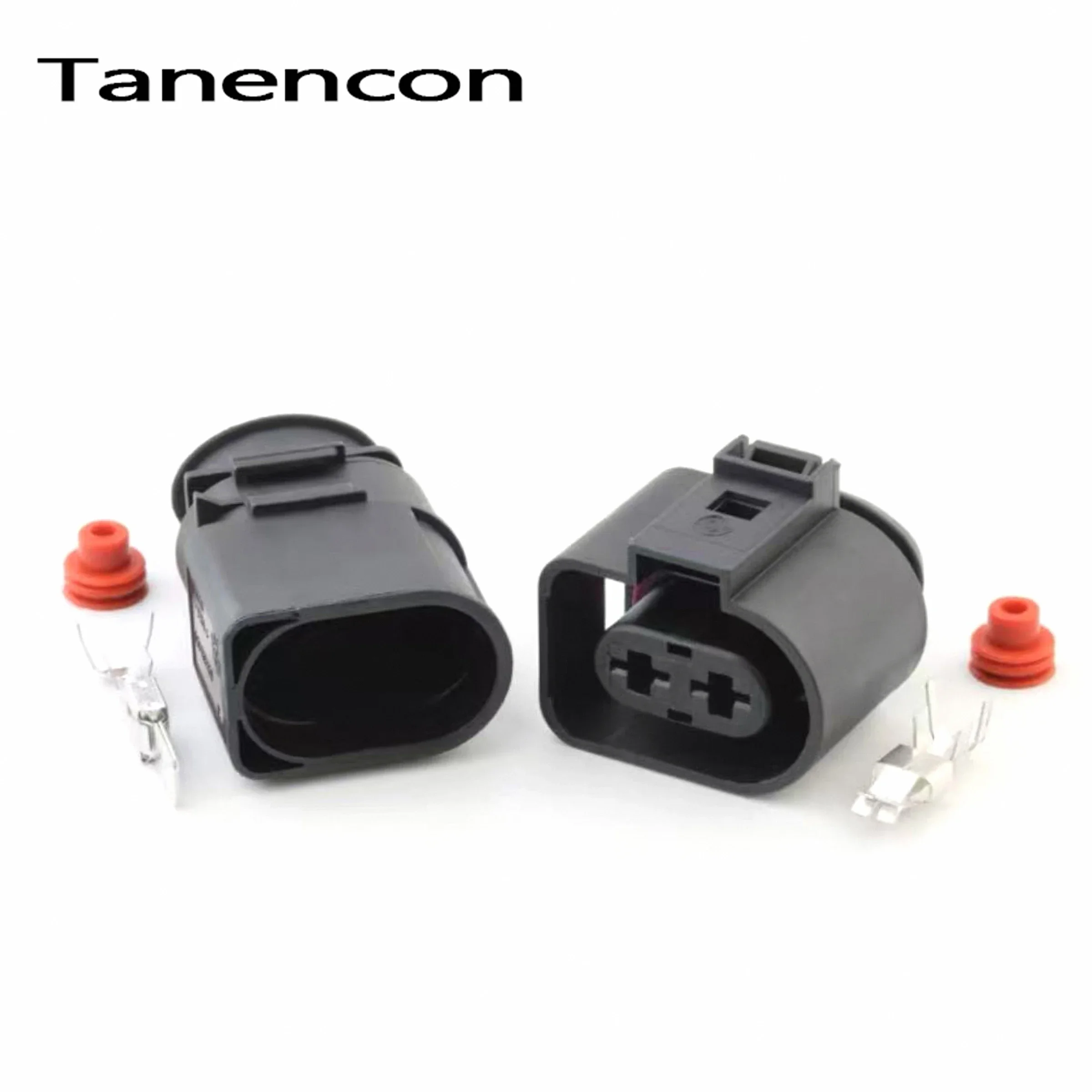 1/5/10 Sets Car 2 Pin Waterproof Connector 1J0973752 Car Center Console Air Outlet Fan Plug 1J0973852 for Volkswagen Audi