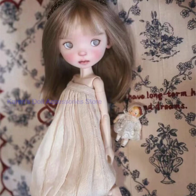 

1pcs 2026 leisure simple Blythe/landoudou Floral skirt, midi skirt, strapless dress (Fit for Lulu,ymy24,Ob22,24,26,zone, Jenny)