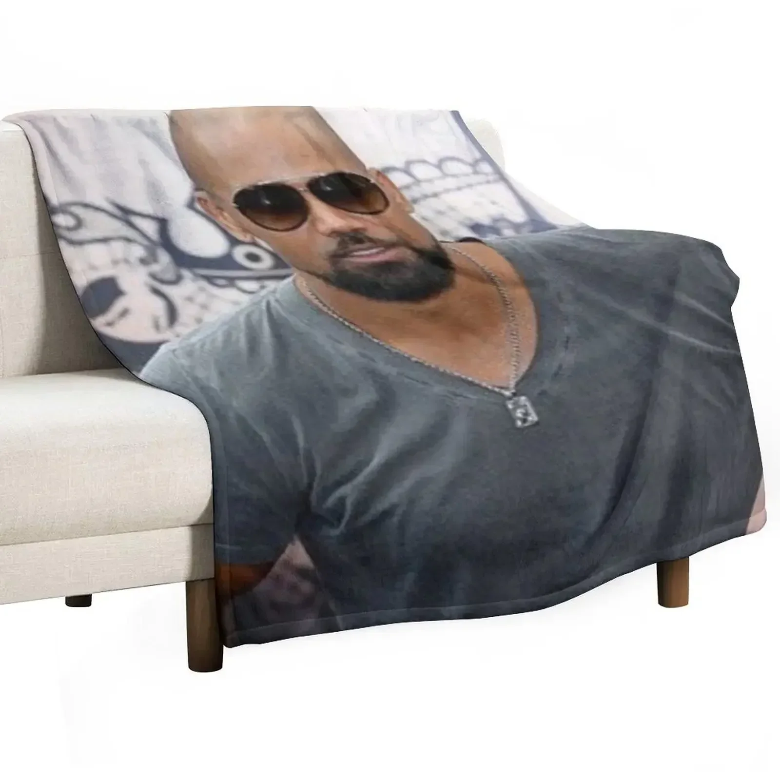

shemar moore Throw Blanket Soft Plush Blanket as Housewarming Gift