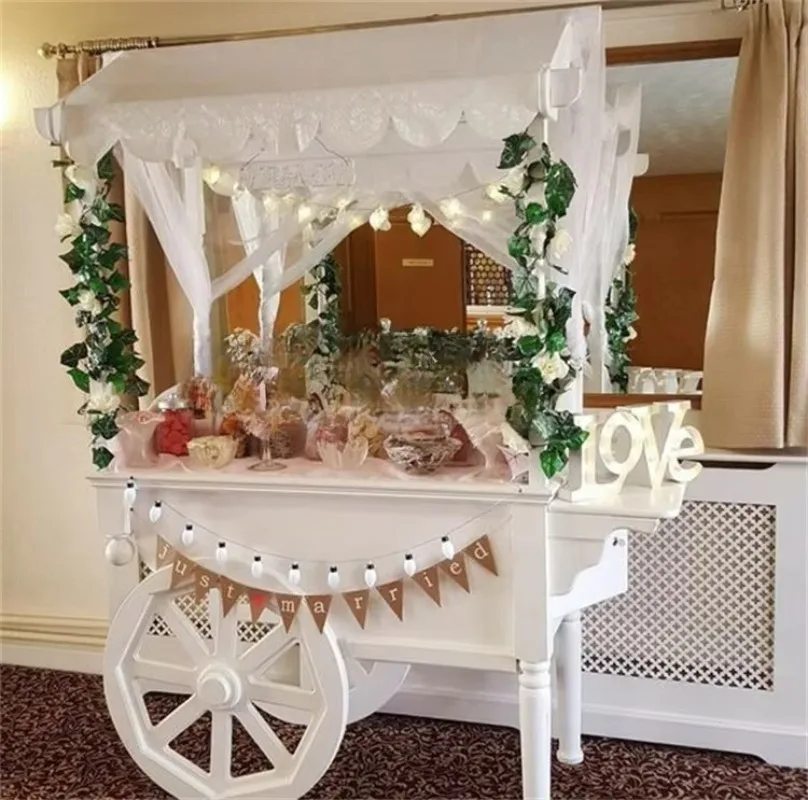 Brown Sugar Acrylic Candy Cart Dessert Dining Car Party Wedding Event