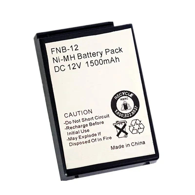 FNB-12 FNB-12H 12V 1500mAh Battery For Yaesu FT-23 FT-23R FT-33 FT-728 FT-73 FT-411 FTH-2010 FTH-7010 Two-way Raido