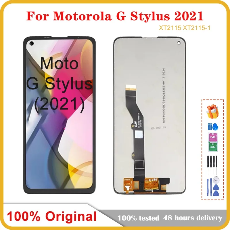 

6.8'' Original For Motorola Moto G Stylus 2021 XT2115 XT2115-1 LCD Display Touch Screen Digiziter Assembly Replacement Parts