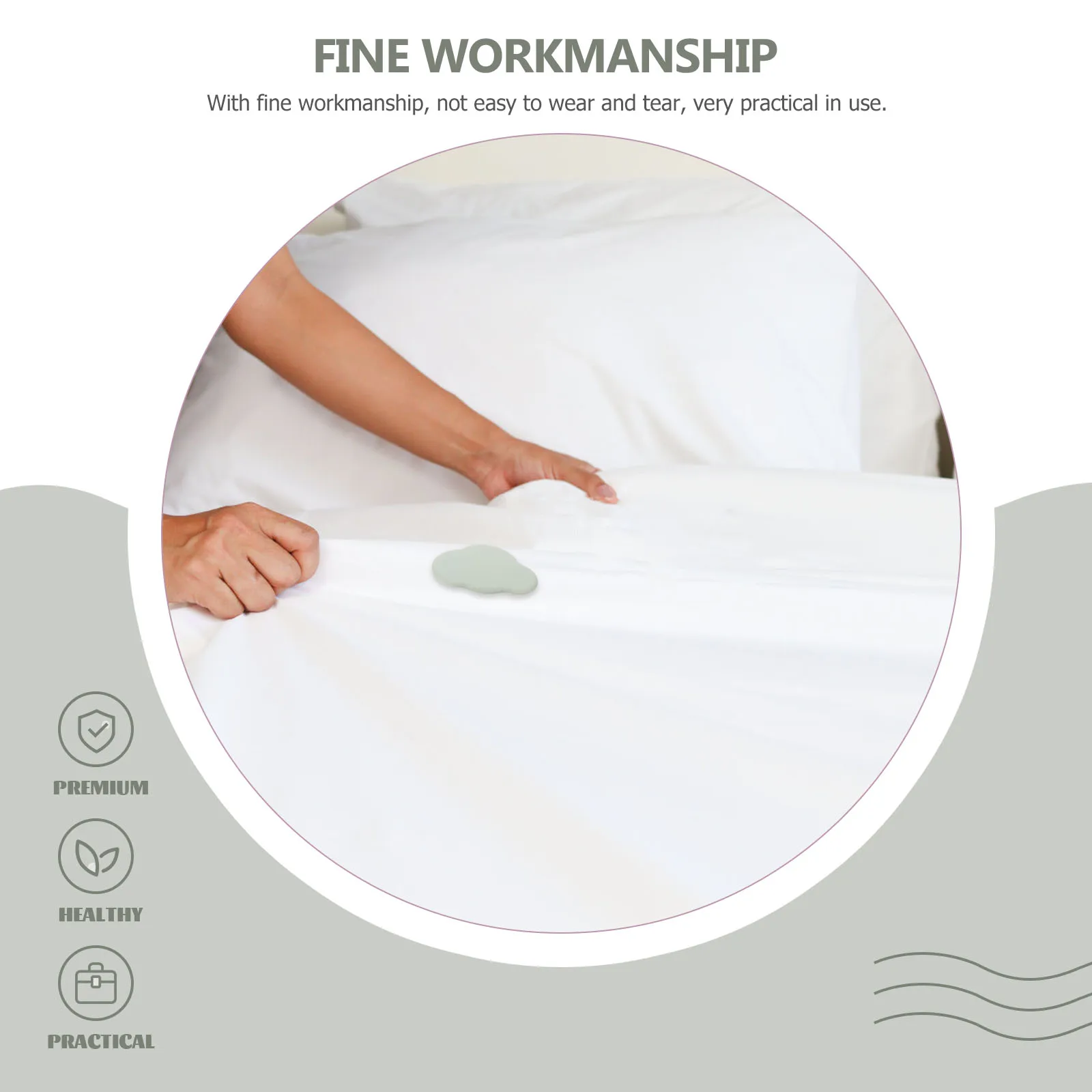 

8pcs Non-Slip Bedsheet Clips Fixed Bed Sheet Fasteners For Mattress Quilt Cover Plastic Clasps Home Use Bedding Organizer