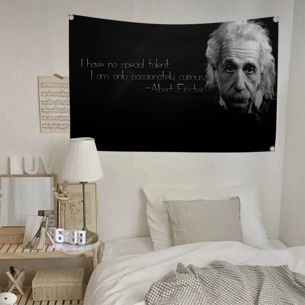 Double Penetration Flag Einstein for You Garden Flag to Hang Home Decoration Beer Skateboard Funny Flags and Banners Outdoor