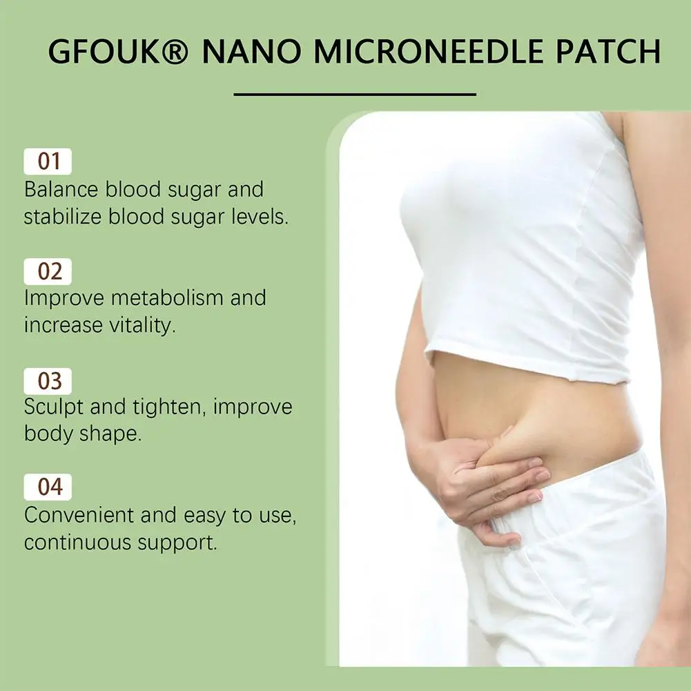 Advanced Nano Microneedle Patch For Men Women Non-Invasive Painless Application NAD+ Skin Firming Figure Line Shaping Body Care