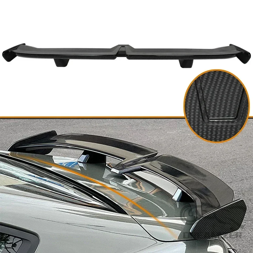 Universal Car-Styling Carbon Fiber Rear Trunk Spoiler GT Wing Sedan Spoiler PRO Style W/ Adhesive ABS Racing Spoiler Wing