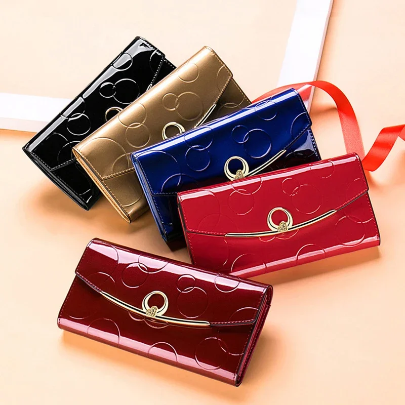 

Women Wallets Long Coin Purses for Women Cell Phone Bag Pocket Leather Card Holder Money Bags Wallet Protect Carteras Para Mujer