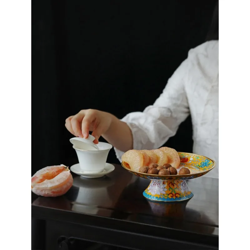 

High plate replica high-end Chinese fruit plate, dried fruit box, candy plate for plate