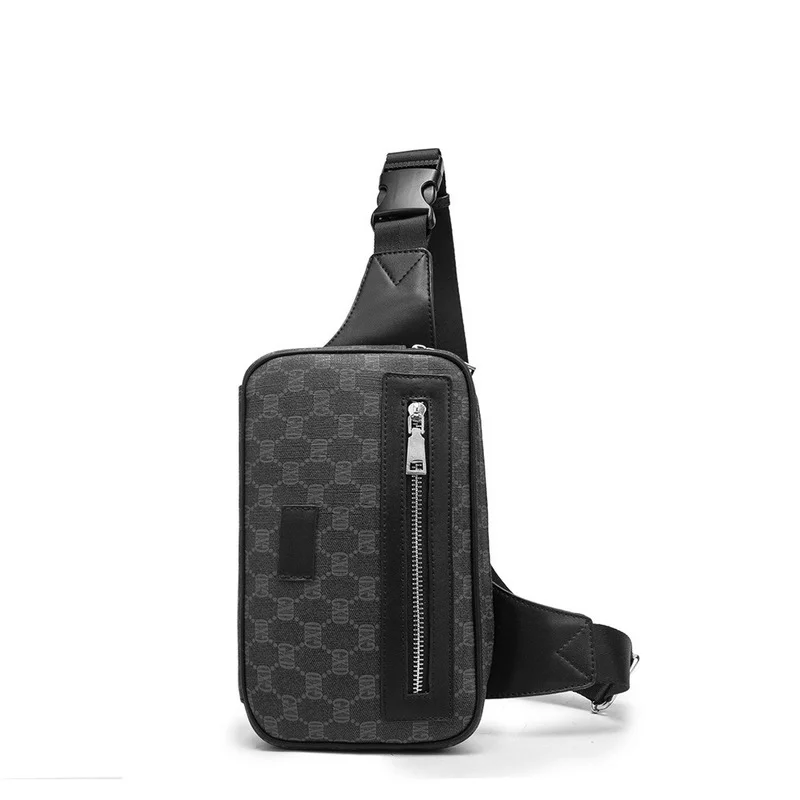 Bolso de pecho de diseñador a la moda, bolso de mensajero para hombre, bolso de hombro de cuero PU para hombre de negocios, bolsos de mano, bolsos