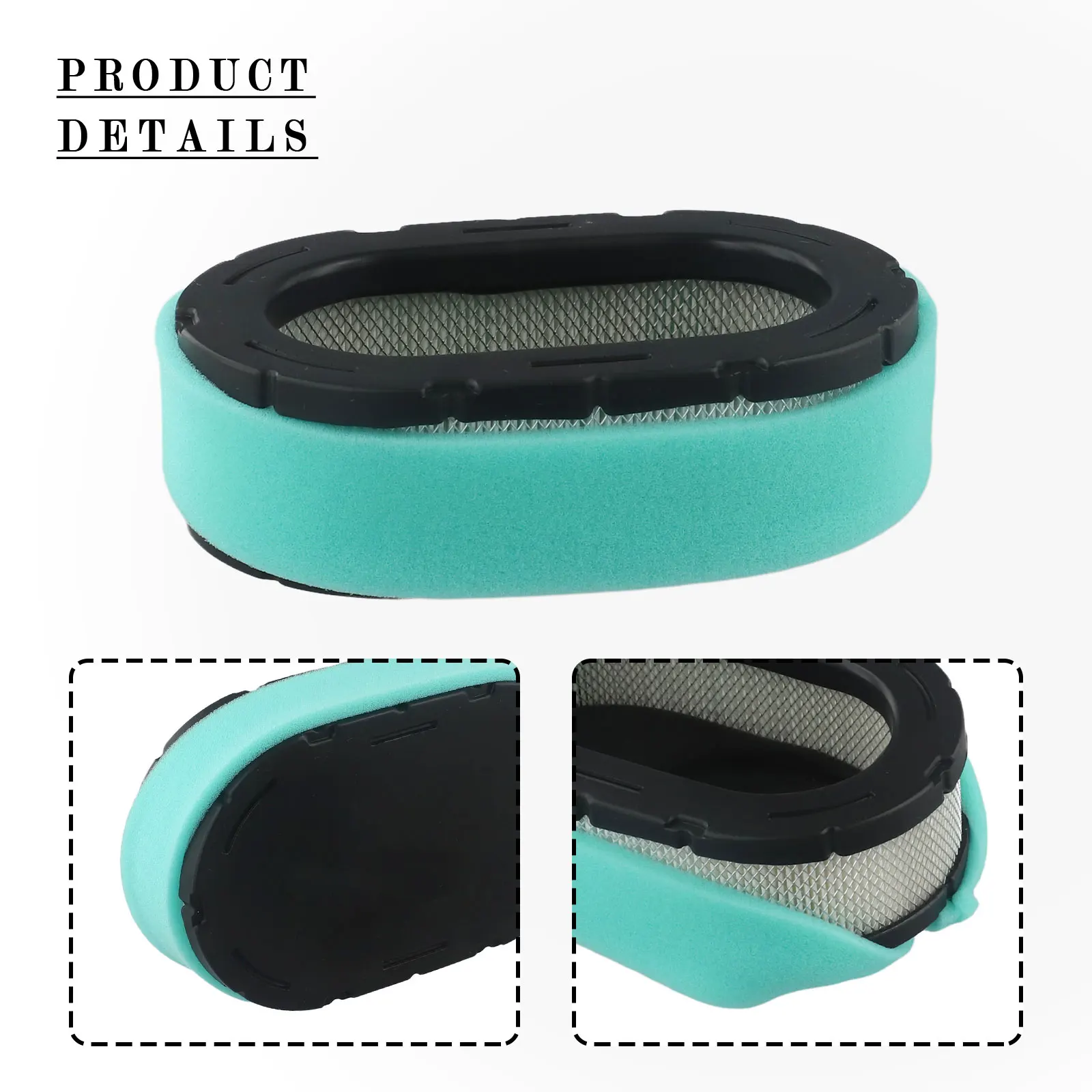 

Compatible Models Replacement Air Filter Easy Installation Black Green Long Service Life Clean Air Intake No Note