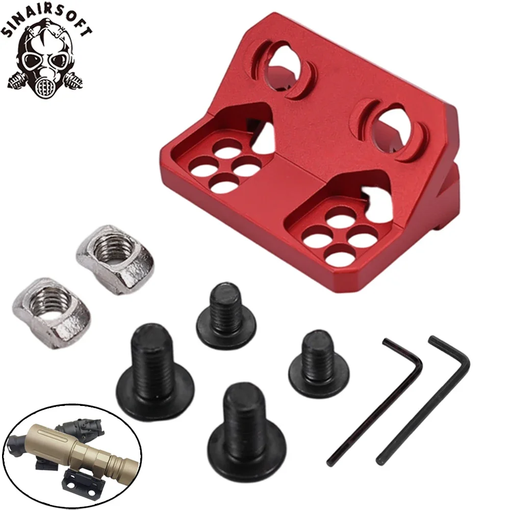 

SINAIRSOFT Tactical Flashlight Mount Metal Offset 45 Degree Mount SF M300 M600 Light Mount For Airsoft Keymod M-lok