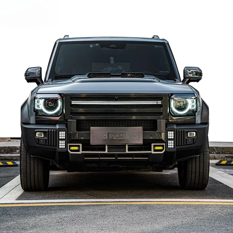 KNIGHT 007 Body Kit Enclosure Kit for 2024 Jetour T2 Led Grille Hood Wheel Arch Door Plank Hood Vents Fender Vents Hood