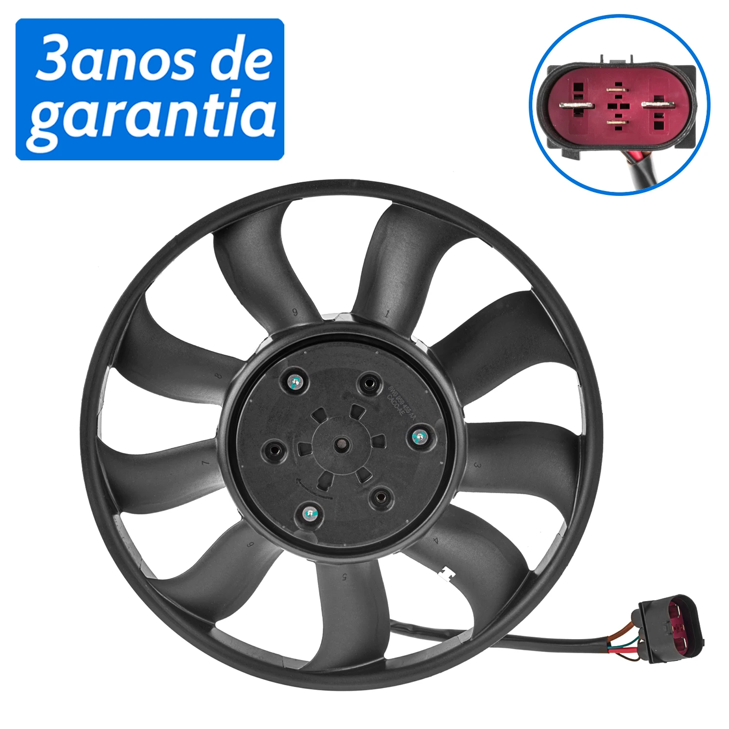 Ventilador de refrigeração do motor esquerdo 8W0959455AA,8W0959455H,8W0959455D para AUDI A6 C8,A7,A8 D5,Q7 2015-,Q8 2018-,VW Touareg 2018- 3.0T