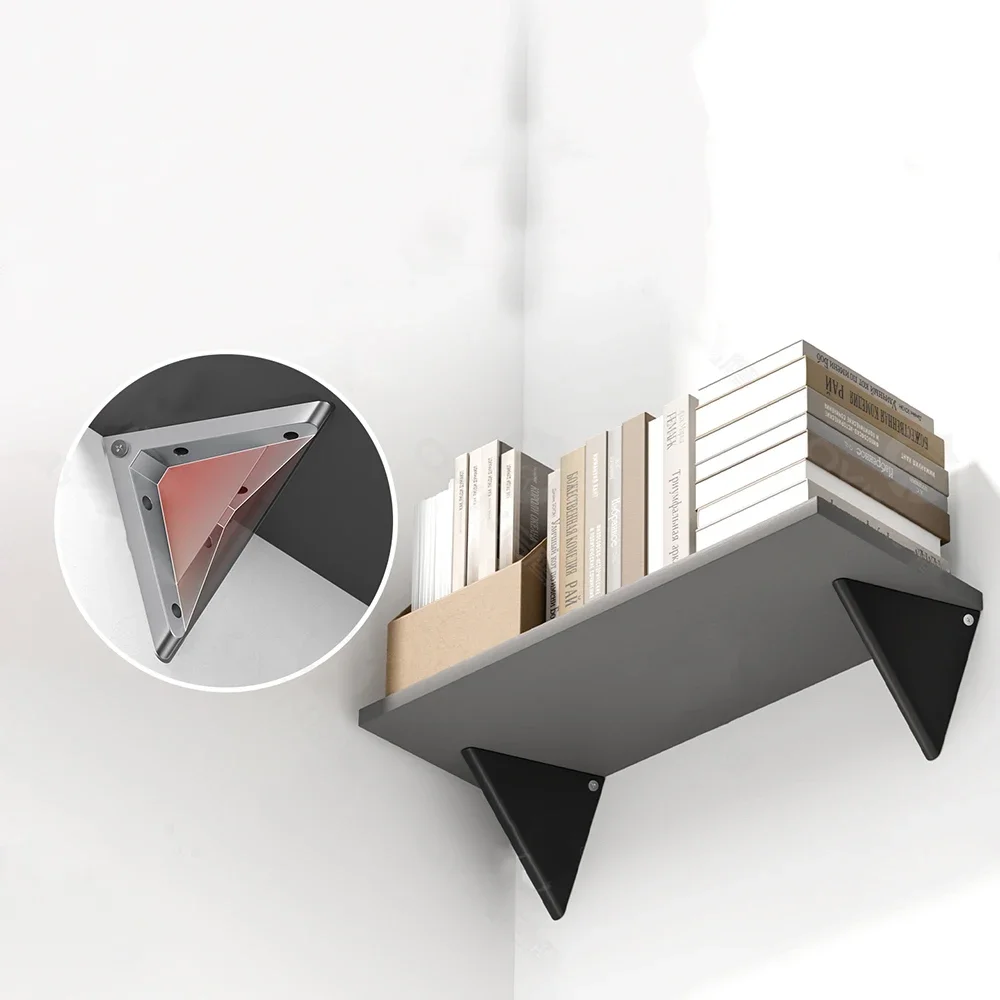1Pcs Aluminum Alloy Triangular Bracket Support Wall Mounted Shelf Partition Load-Bearing Right Angle Fixed Layer Board