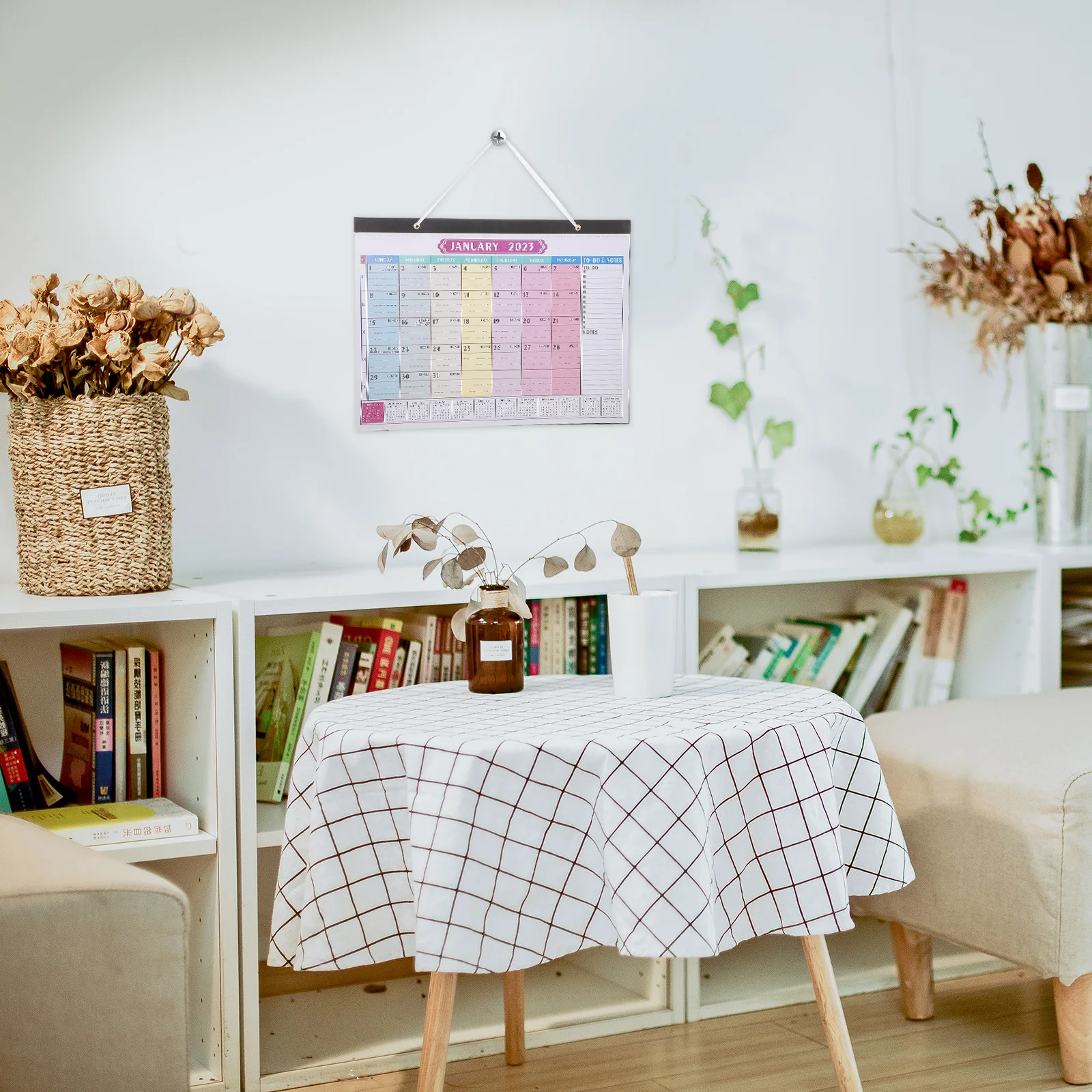 

Multi-Function Wall 2023 English Monthly Thick Paper Office Home Decor Practical Desk Calendar For Christmas Gift