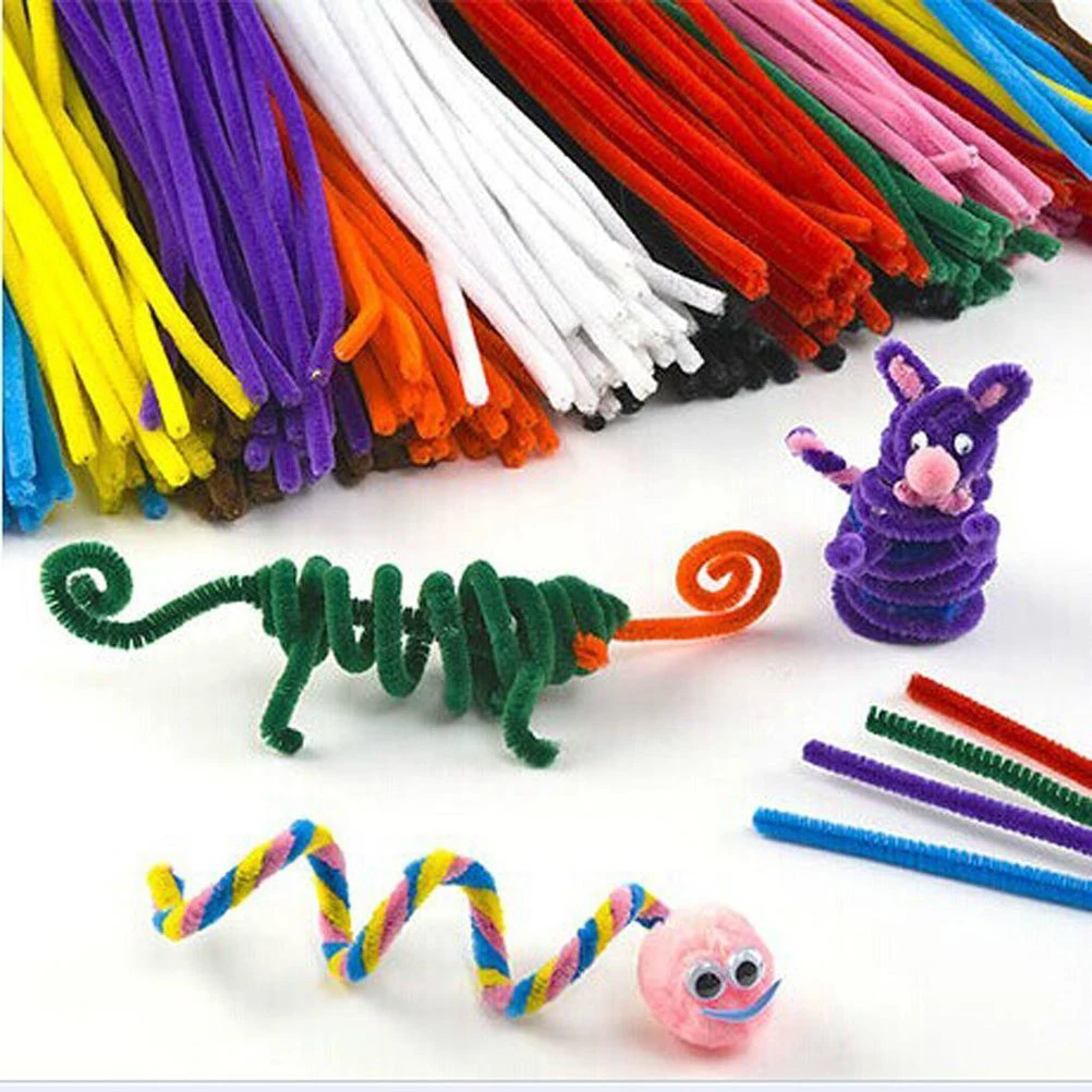 

300pcs Lightweight Colorful Projects Optical Toys Children Educational Montessori DIY Stick Art