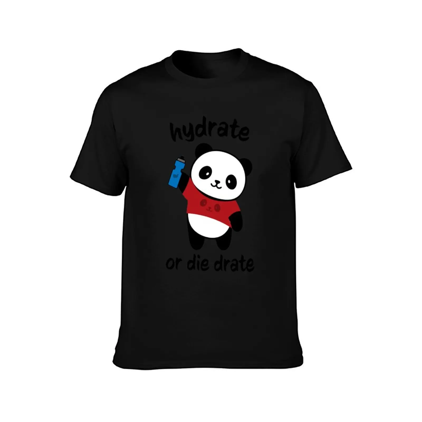 Hydrate or Die-drate Panda T-Shirt Plus Size Lightweight Top