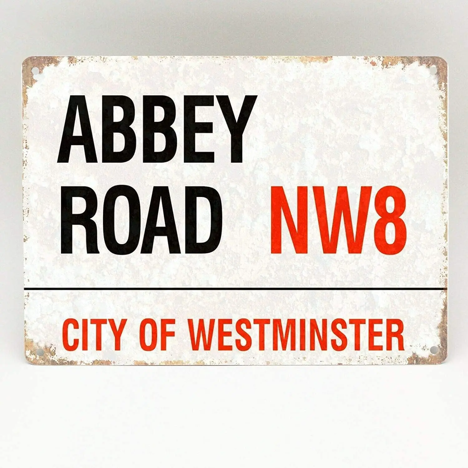 Tin Sign Vintage Retro Abbey Road Street London Waring Signs Outdoor Street Garage Metal Aluminum Tin Sign Funny Wall Decor 8 x1