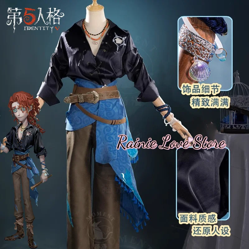 Costume de Cosplay de compositeur d'identité de jeu V, tenue de rationalité claire, Frederick Kreiburg pour fête d'halloween, femmes et hommes adultes
