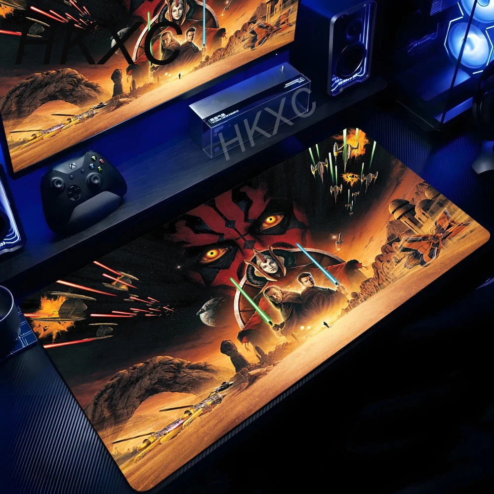 Anime Mouse Pad Star Wars Gaming Accessories Varmilo Keyboard Pad 90x40cm Deskmat Gabinete Gamer Carpet XXL Mousepad Mouse Mats