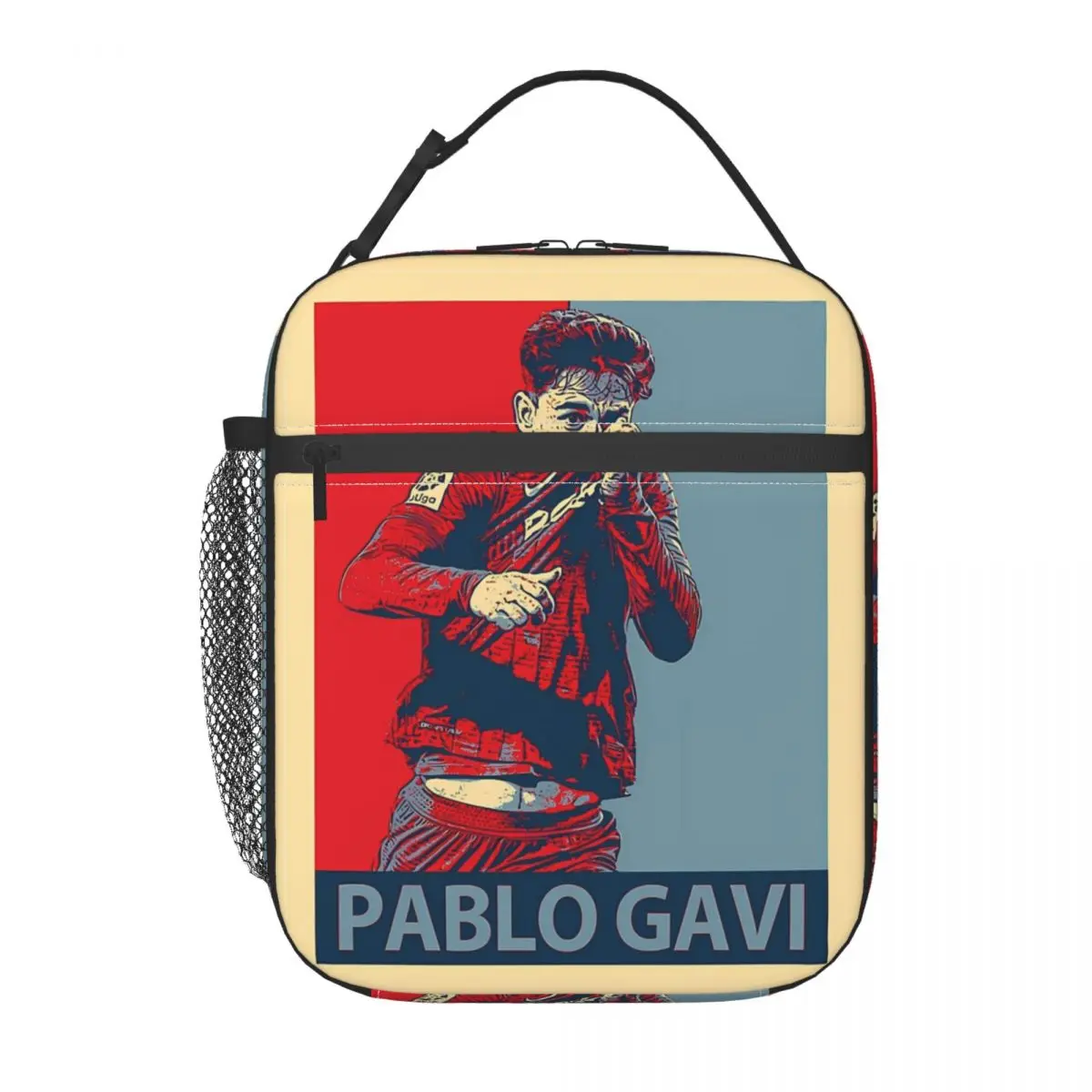 Pablo Gavi Sport Spain Football Soccer Player Merch Insulated Lunch Bags Food Storage Bag Reusable Thermal Cooler Lunch Boxes