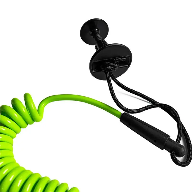 T22C 6 Pcs Surfboard Leash Plugs with Cords Strings Water Surfing Accessories Surf Leash Plug Bodyboard Accessory