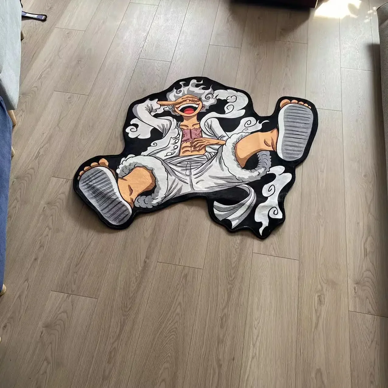 One Piece Luffy Gear 5 Shaped Anime Room, Manga Cartoon, Irregméthanol Lea, Home Decoration, Tapis, Polymères coordonnants pour canapé, Salon