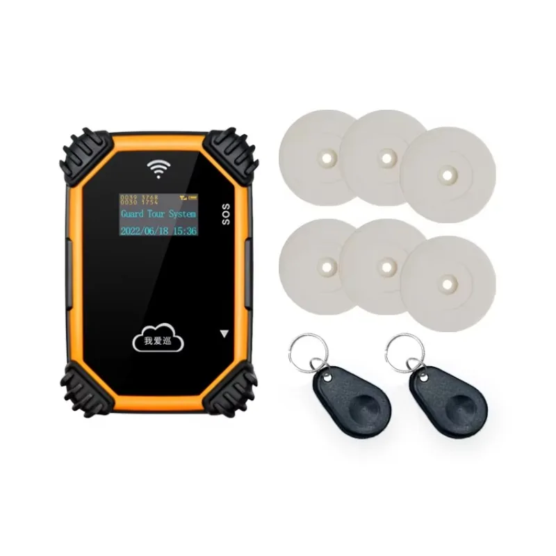 

IP68 Waterproof Security Guard Tracking 4G GPS Real Time Monitoring RFID Patrol Guard Tour System With Cloud Software