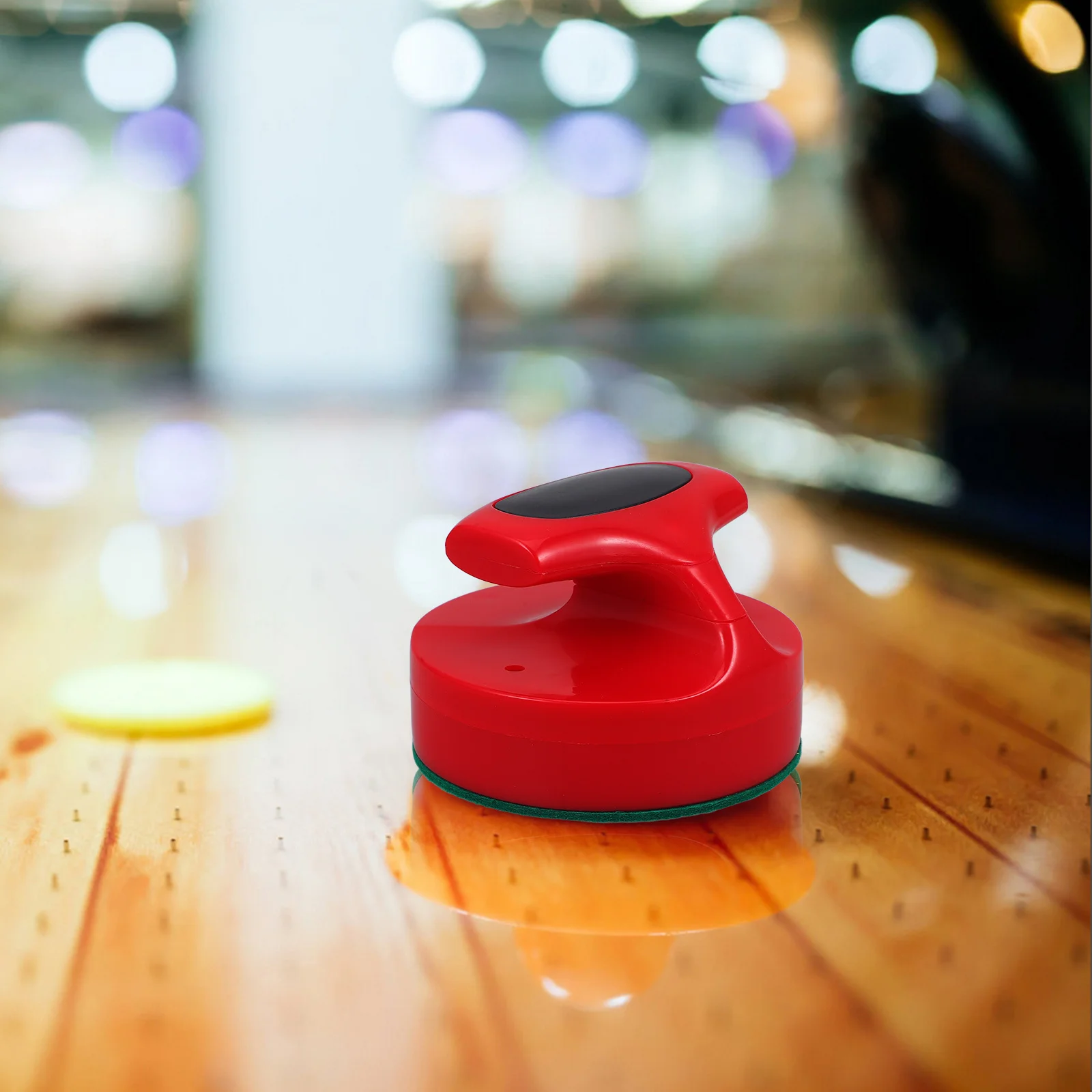 

2Pcs 94Mm Air Hockey Pushers Red Felt Bottom Noise Reduction Equipment for Indoor Parties Mini Air Hockey Pushers