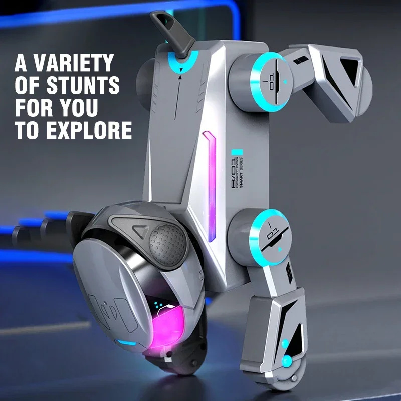 Robô de cachorro acrobacias com controle remoto, toque inteligente, versão de tecnologia de 3 gerações, música e dança, animais, brinquedos para crianças, presentes para meninos