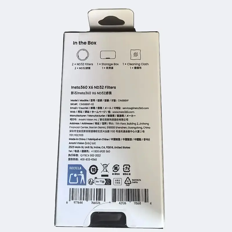 فلاتر ND أصلية جديدة من إنستا 360 X6، فلاتر ND16/ ND32/ ND64 اختيارية، تعريض ثابت تحت الإضاءة القوية، متوفرة في المخزون! - 3