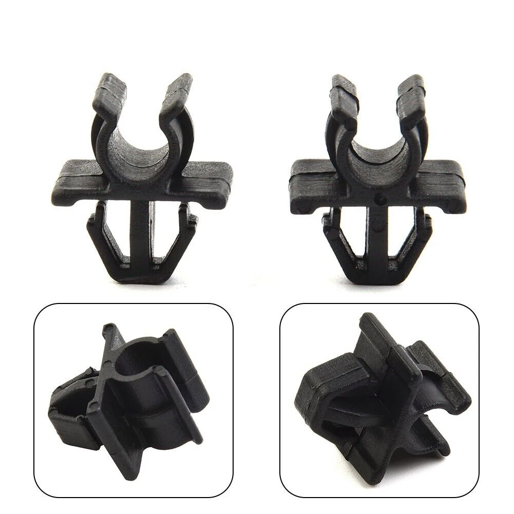 

4Pcs For Nissan Car Hood Prop-Rod Holder Plastic Clip Support Clamp Holder Clips Plastic Black Fastener Retainer Car Supplies