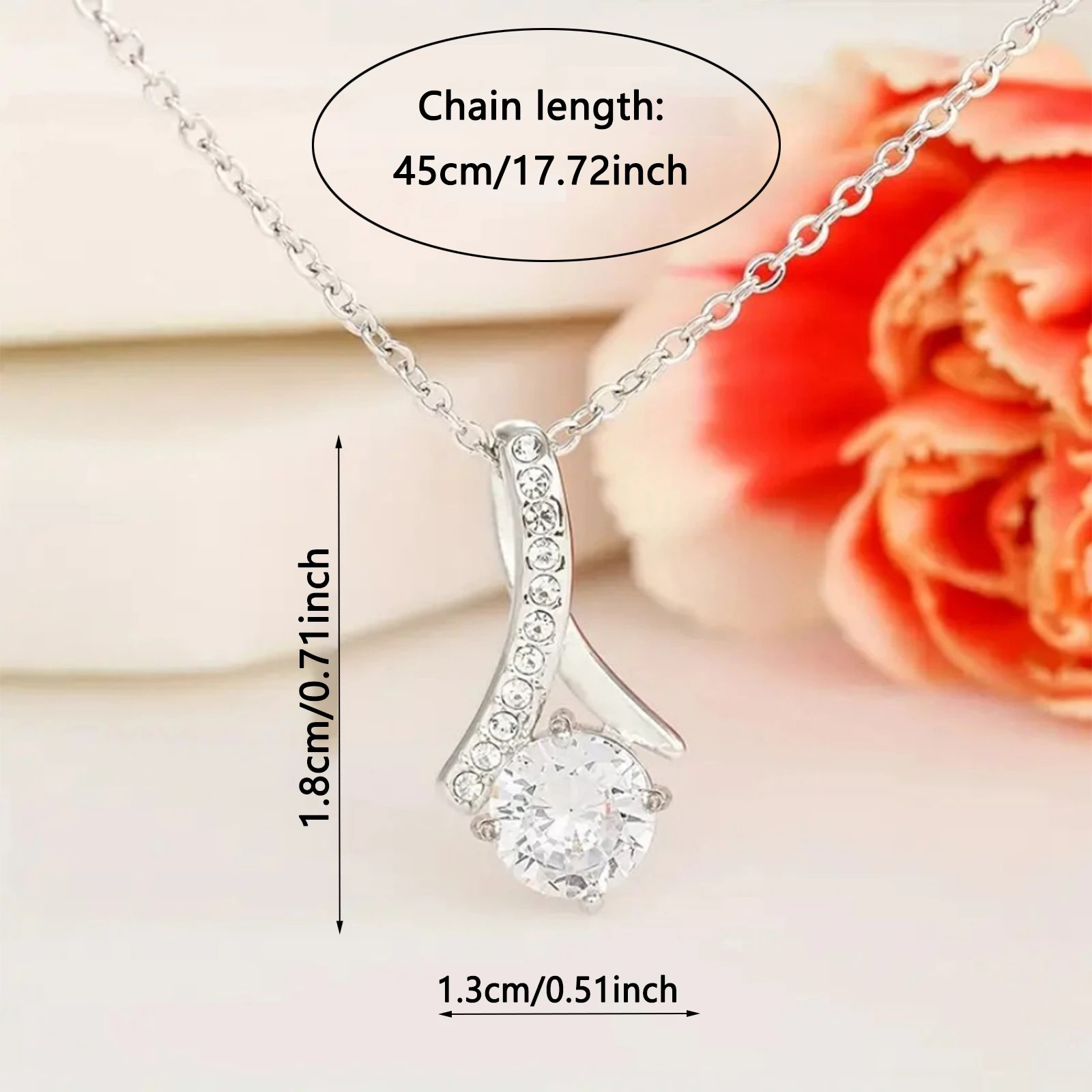 Gift Box Necklace for Sister, Christmas Gift, Birthday Gift, Includes Message Card and Gift Box, New Year Jewelry for Sister view 2