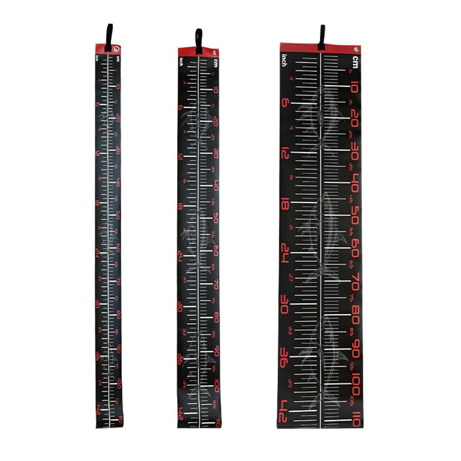 Dual Scale Fish Measure Ruler Wrinkle- Foldable Fishing Measure Multi-Purpose Fishing Tape for Carp Fishing Accessory