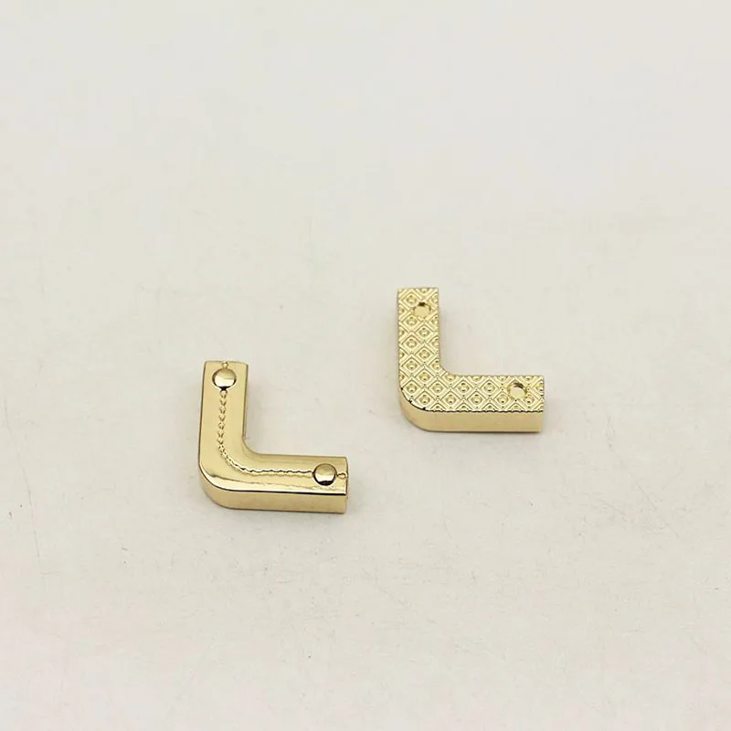 30Pcs 25mm Metal Bag Corner Buckles Screw Handbag Edge Protection Hook Buckle Decoration Hardware Accessories