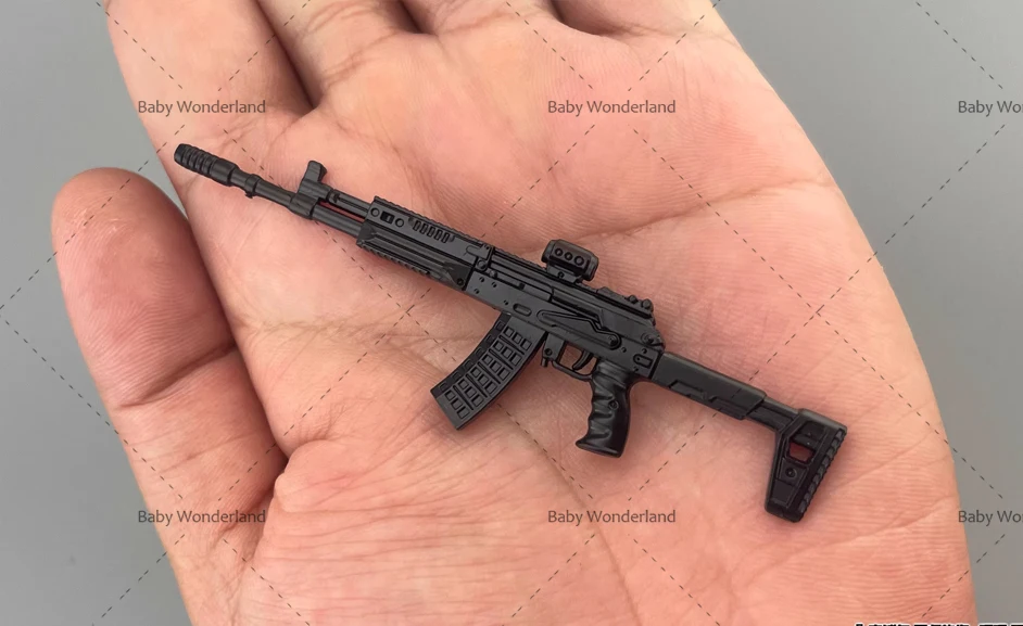 W magazynie 1/12 AK 308 Mini-wkrętak żołnierz broń Model scena zdobienie manekin dopasowanie dla 6-calowego ciała figurki akcji