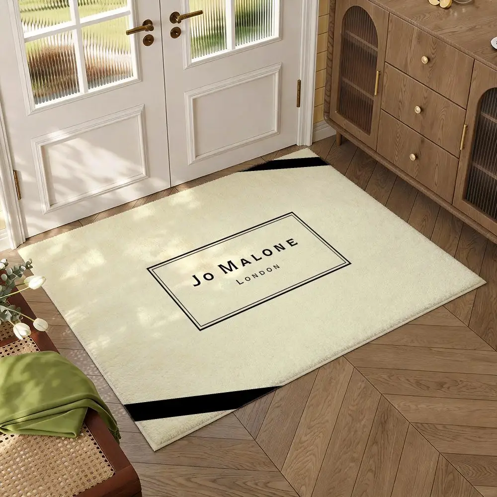 Famous Fashion J-Jo M-Malone Floor Mat Soft Thickened Flannel Door Mat Non-Slip Living Room Rug Home Decor