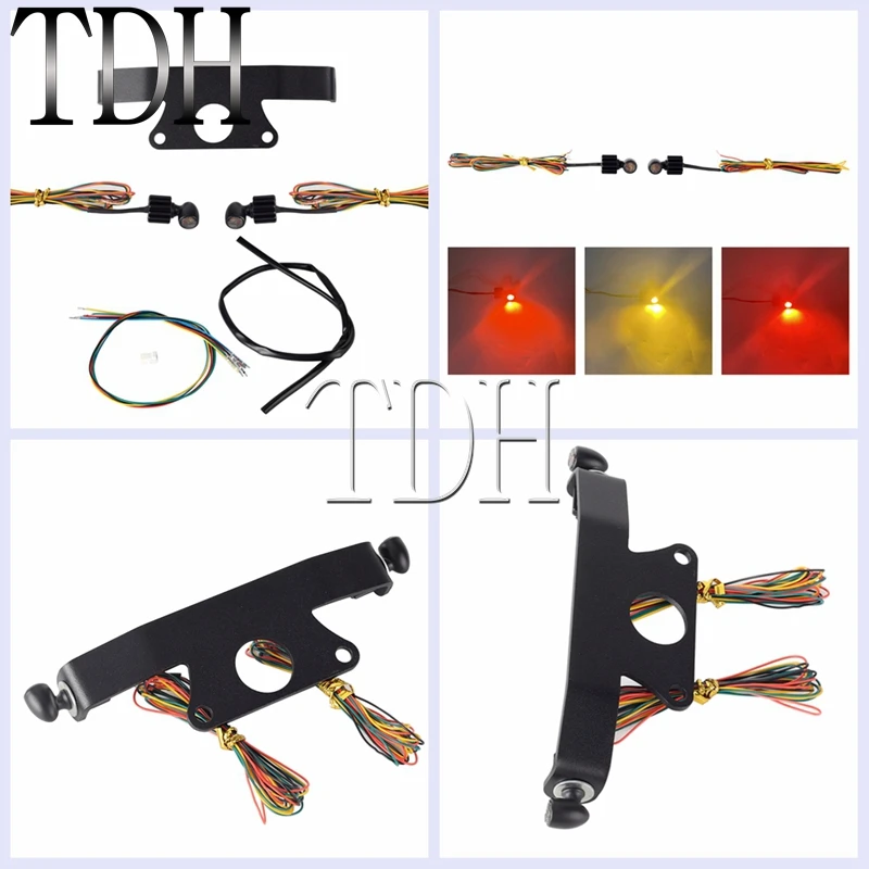 Rear Fender Mini Turn Signal Light Taillight Brake Lamp Handlebar Front Turn Signal Indicator DRL For Harley Sportster S RH1250