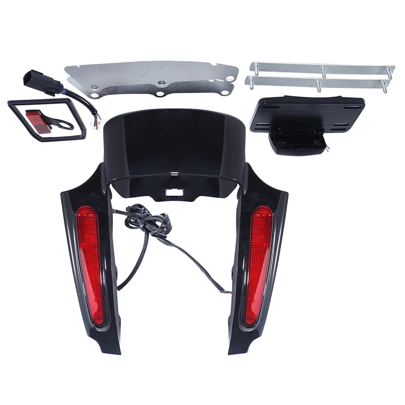 TCMT XF2906C70-02-R For Harley Street Glide ABS Rear Fender Extension Fascia Kit Fit For Harley Road Street Glide 2009-2013