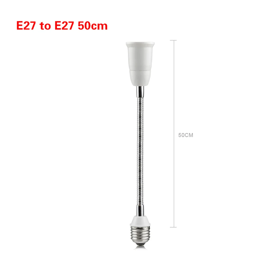 20/30/40/50/60cm E27 to E27 Base LED Lamp Holder Extension Adapter Converter Screw Socket Extender Light Bulb Holder, image 8