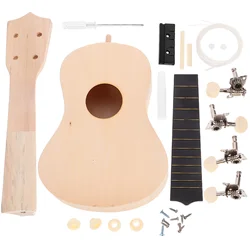 Ukulele Diy Kit Hawaii Ukulele Kit Make Your Own Ukulele Hand Painting Ukulele Guitar Assembling Kit Children Art Project Beige