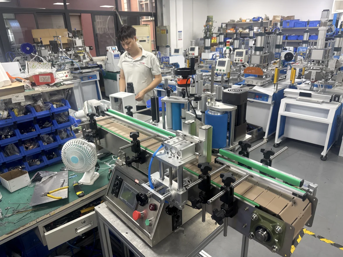 

Labeling Machine LY-BTP200 with Conveyor Belt for Flat Packaging Equipment Fully Automatic Labeler Stickers Touch Screen Control