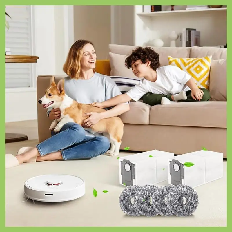 

A56T-Mop Cloth Dust Bags For Roborock Q Revo/Qrevo Maxv Robot Vacuum Cleaner Replacement Parts