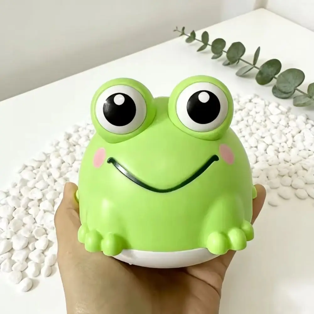LED Light Frogs Baby Bath Toy Dynamic Light Battery Operated Frog Spray Water Bath Toy Automatic Water Sprayer Spray Frog Toy