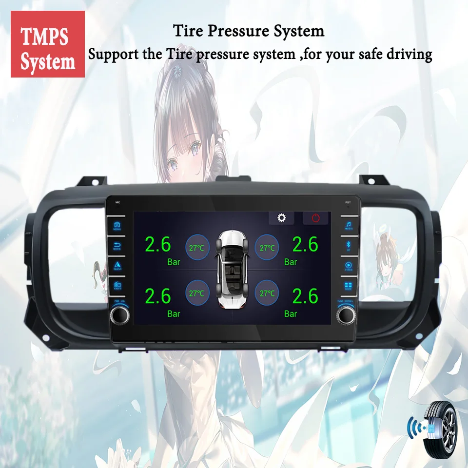 8G Ram 128GB Car Radio Video Audio A/V Music DVD Player GPS Navi For Peugeot Expert Citroen Jumpy 2016 - 2021 Carplay Auto RDS