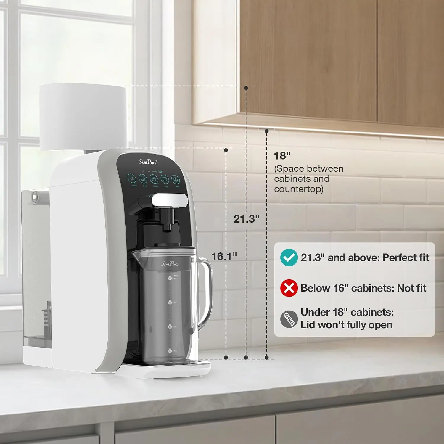 Countertop Reverse Osmosis Water Filter 5 Stage Mineral RO NSF ANSI 58 Certified Filtration System RO Water Purifier No Installa